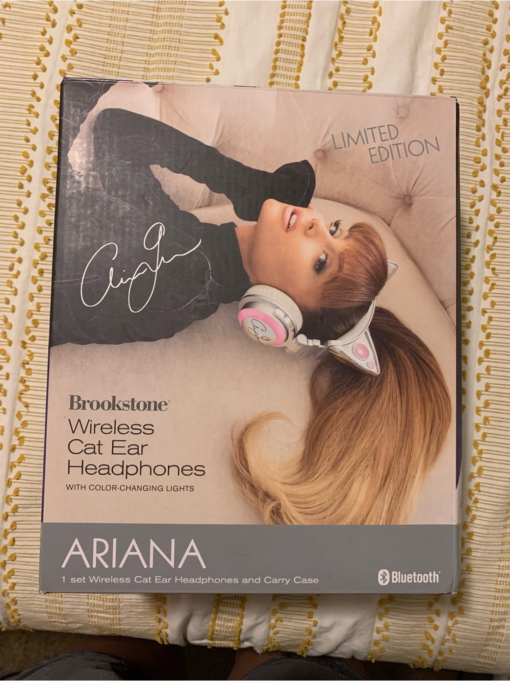 Brookstone Ariana Cat Ear Bluetooth Headphones